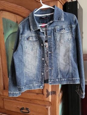 Vintage Willi Smith Denim Jacket Eith Embroidered Bird Back